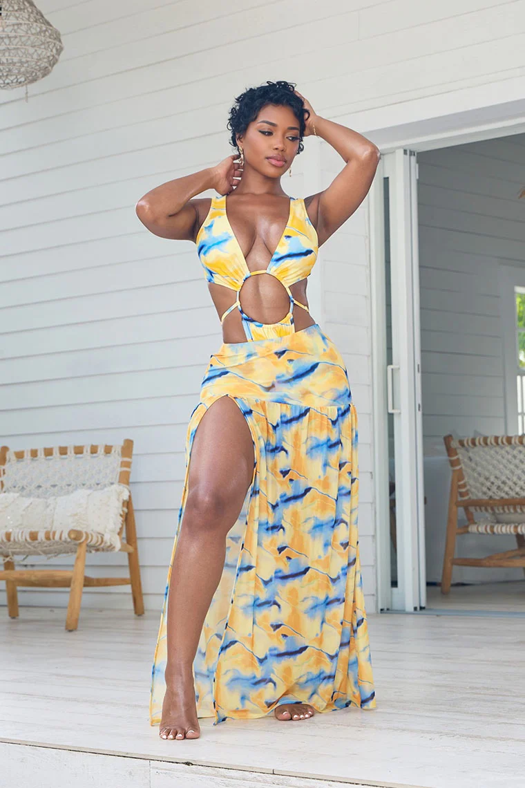 ALANA MAXI SKIRT-PRINT - Image 2
