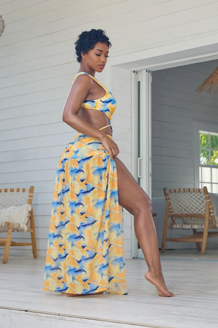 ALANA MAXI SKIRT-PRINT - Image 3
