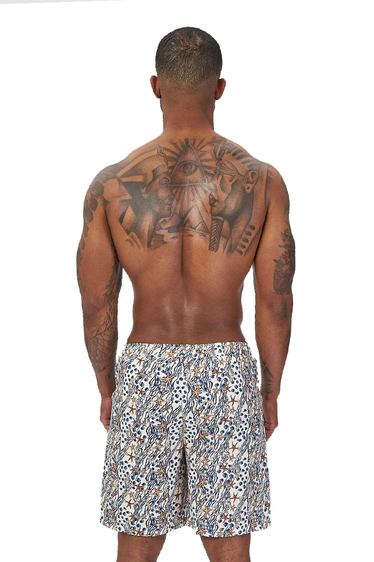 CREW LOVE BEACH SHORTS-STARFISH PRINT - Image 2
