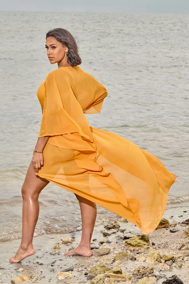 ESCAPE REALITY KIMONO-MARIGOLD - Image 2