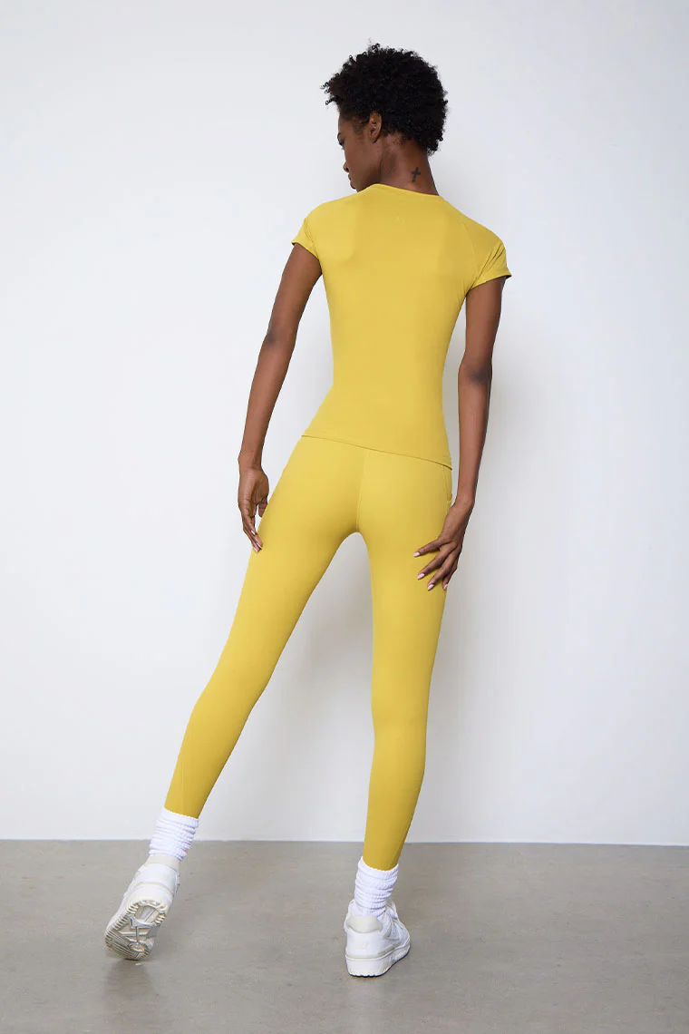 ESSENTIAL CREWNECK TOP-CITRON - Image 2