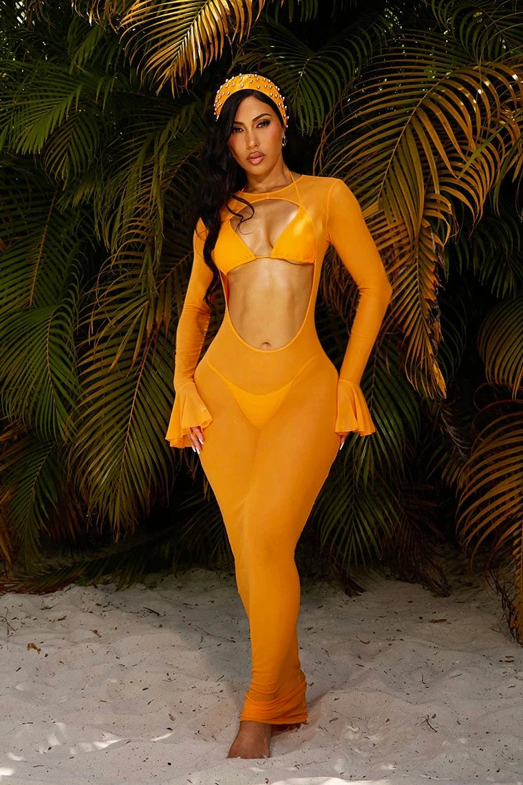 JAYA DRESS-ORANGE - Image 3