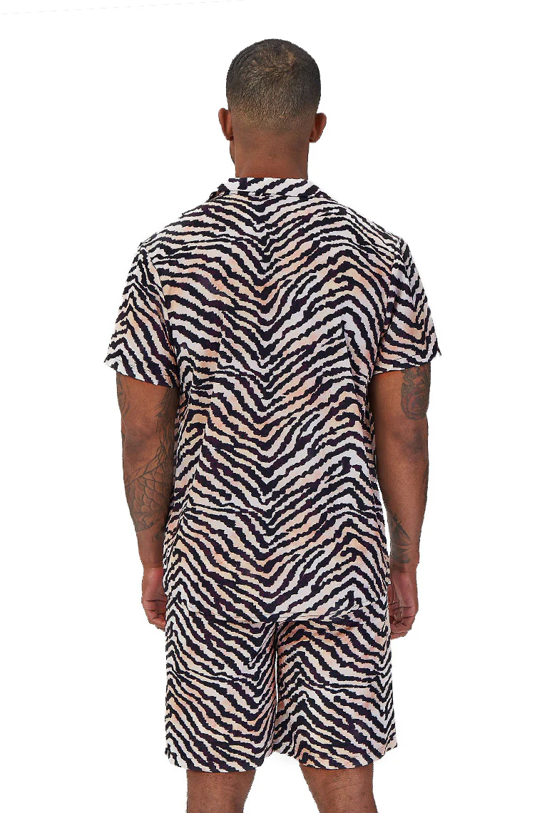 LAGUNA NIGHTS SHIRT-MULTICOLOR ZEBRA PRINT - Image 2