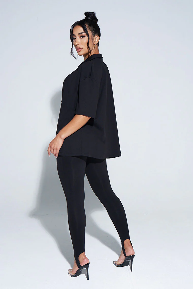 OVERSIZED OB SIGNATURE SHIRT-BLACK - Image 2