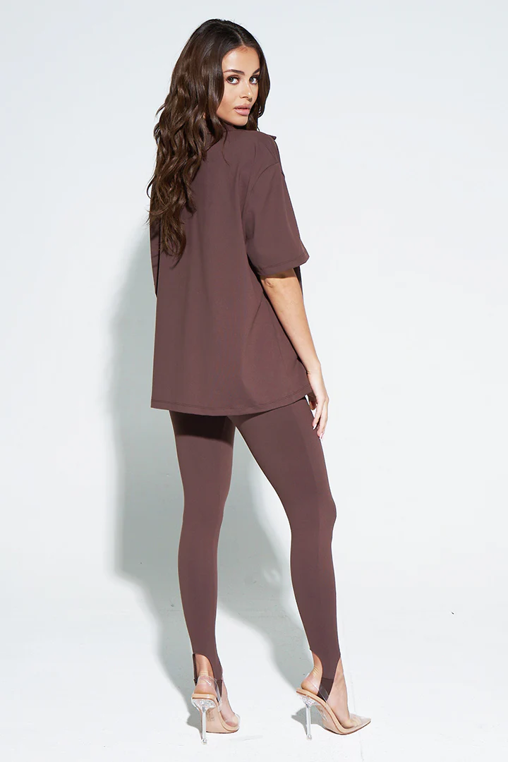 OVERSIZED OB SIGNATURE SHIRT-CHOCOLATE - Image 2