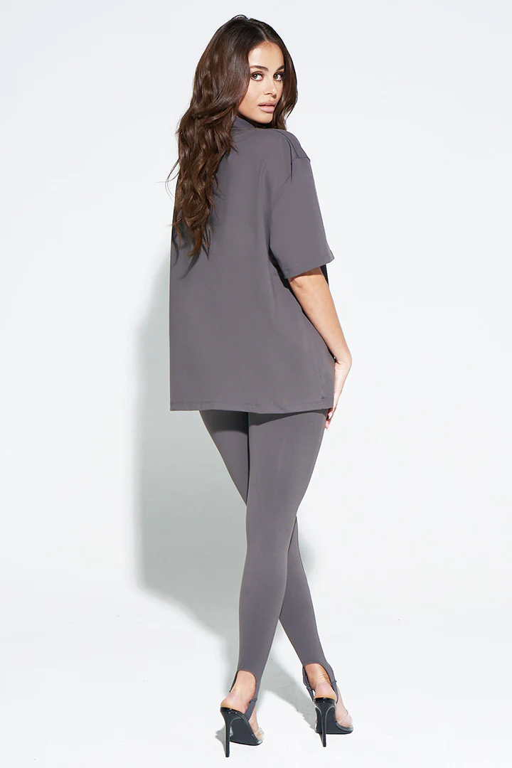 OVERSIZED OB SIGNATURE SHIRT-DARK GREY - Image 3
