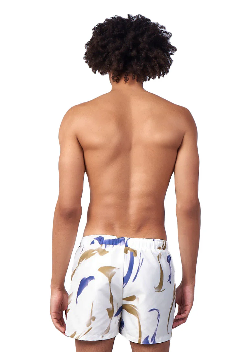 POWER TRIP BEACH SHORTS-MARBLE PRINT - Image 3