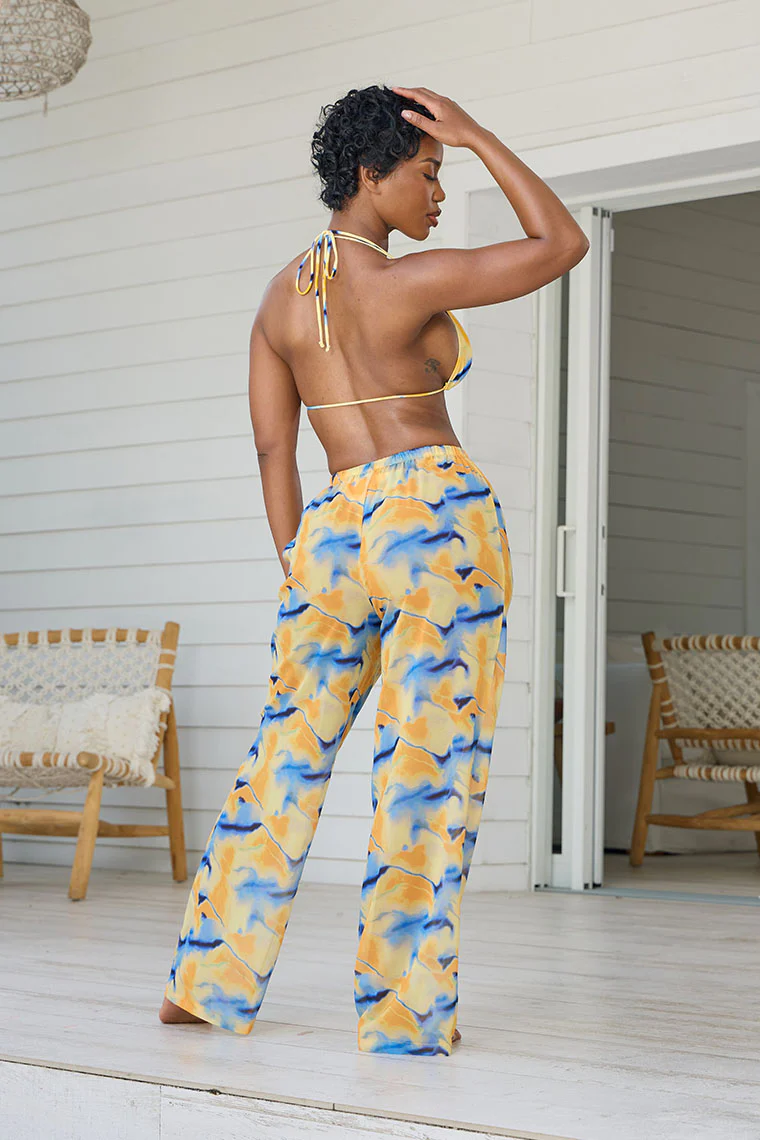 RAY CHIFFON PANTS-PRINT - Image 2