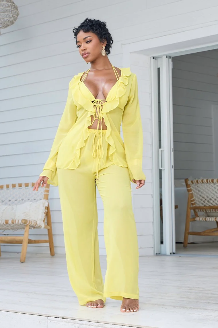 SASHA SHIRT-YELLOW - Image 4