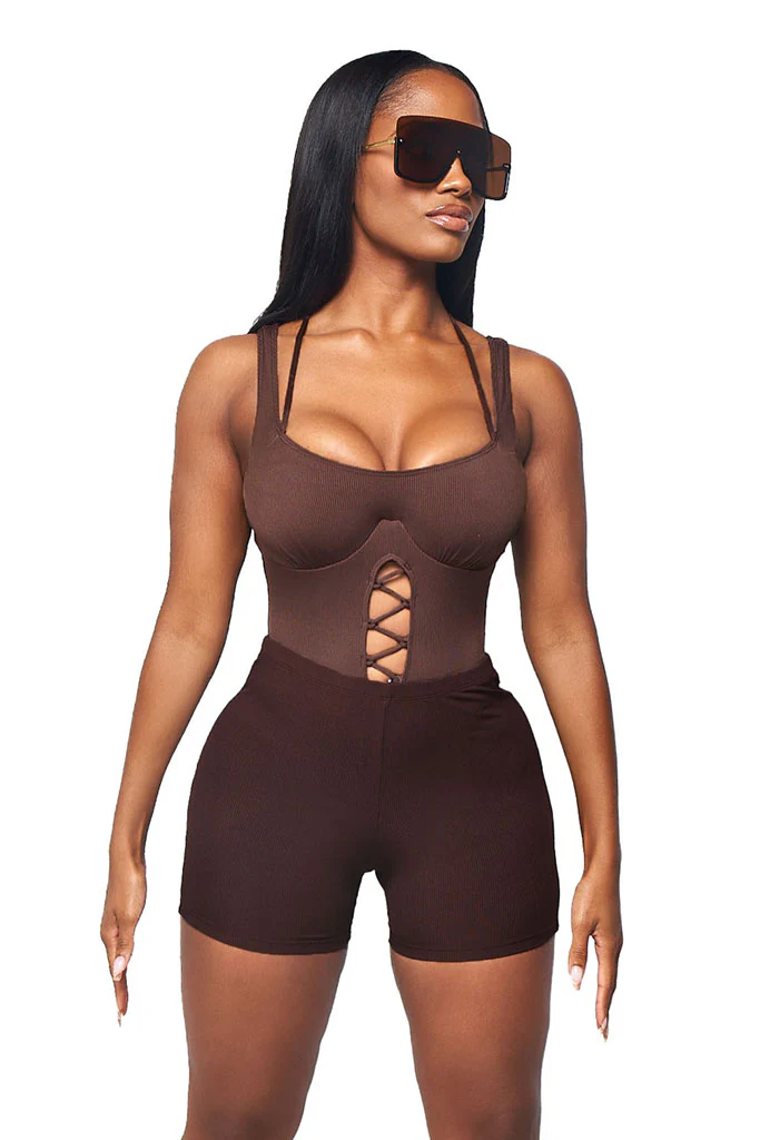 SENA BEACH SHORTS-CHOCOLATE