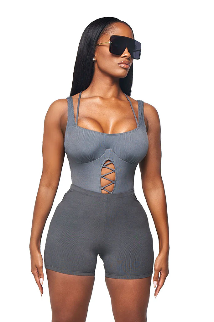SENA BEACH SHORTS -GREY