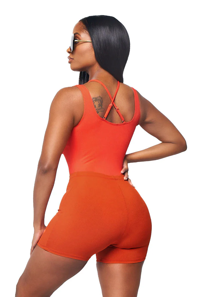 SENA BEACH SHORTS-TANGERINE - Image 2