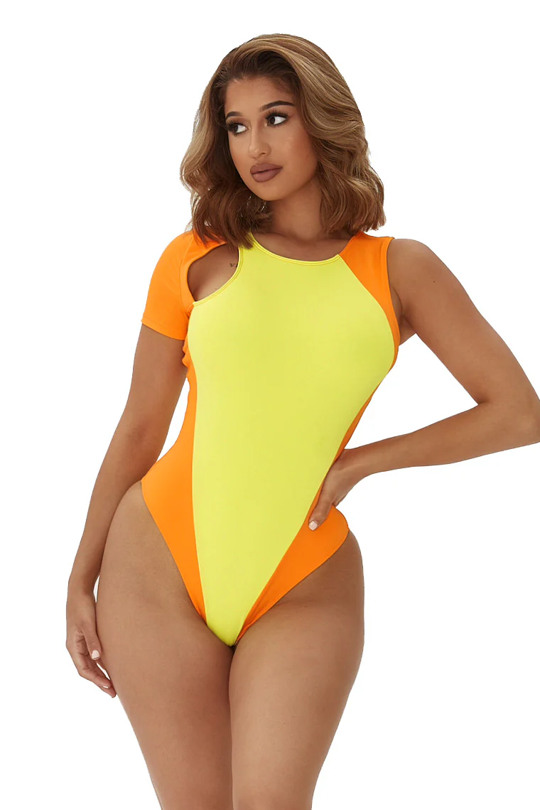 SUNDROP SWIMSUIT-YELLOW