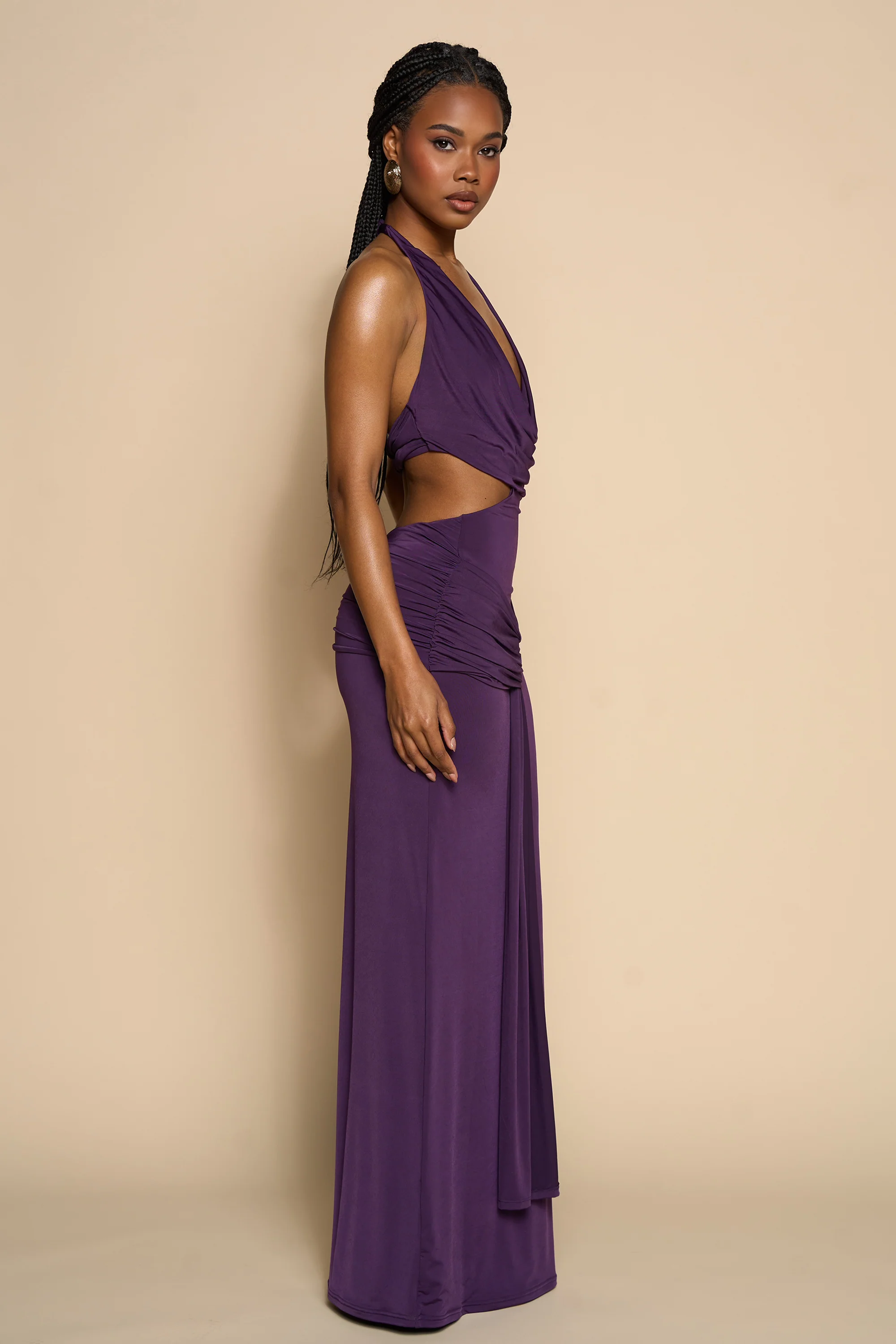 VELORAE DRESS-PLUM - Image 6